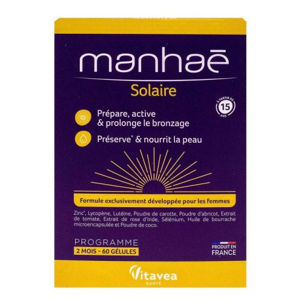 Manhae Solaire Gélules Boîte de 60 gélules