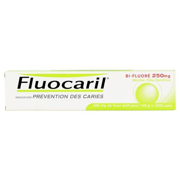 Fluocaril Bi-fluor 250mg Pâte Dtf Ment T/125ml