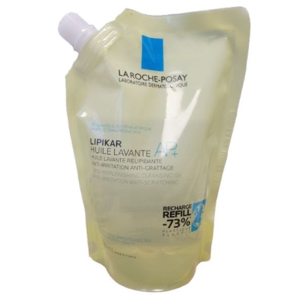 La Roche Posay Lipikar Ap+ Huile Lavante Relipidiante Gratage Eco recharge/400ml
