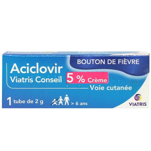 Aciclovir 5% Crème tube 2g
