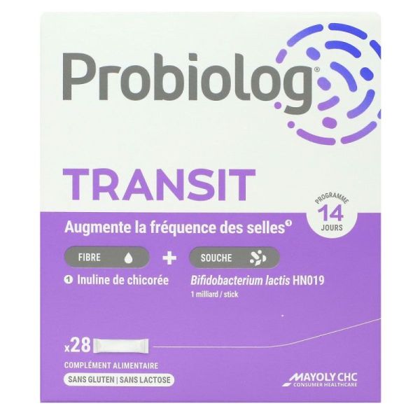Probiolog Transit Sachets De Poudre Orale Boîte De 28