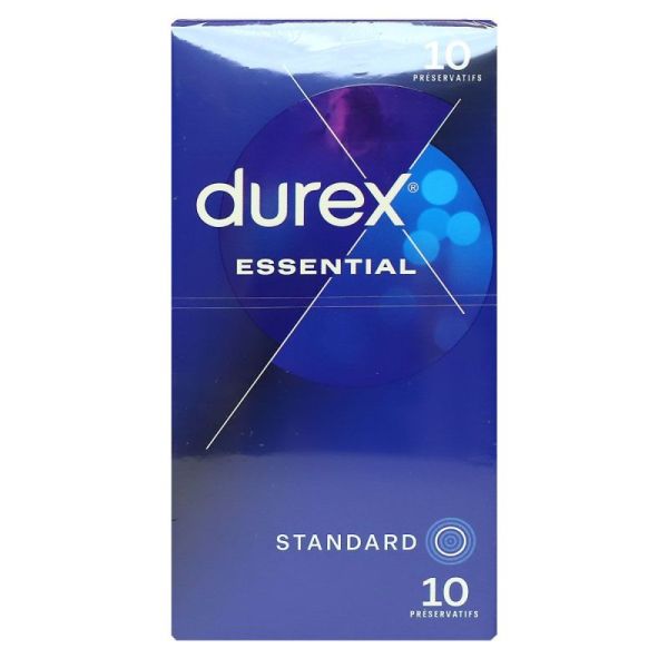 Durex Essential Préservatif Lubrifié Boite de 10