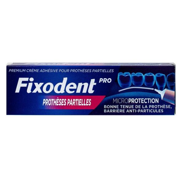 Fixodent Pro Crème Adhésive pour prothèse Partielle 40g