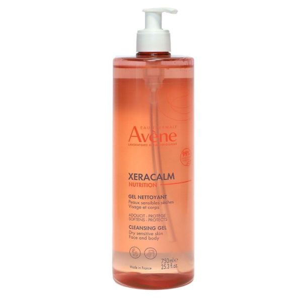 Avene Xeracalm Nutrition Gel Nettoyant Flacon 750ml