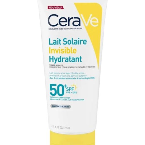 Cerave Solaire Spf50+ Lait Invis Hydrat 177Ml