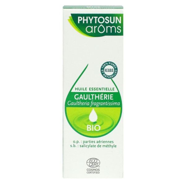 Gaulthérie Bio Huile essentielle 10 mL