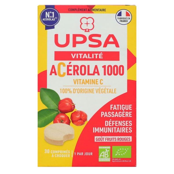 Upsa Acérola 1000 Bio Comprimé Boîte de 30