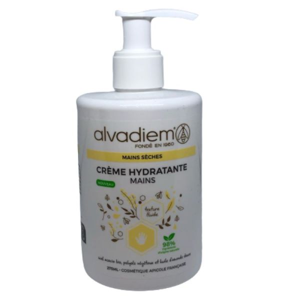 Alvadiem Crème Hydratante Main Flacon Pompe 275ml