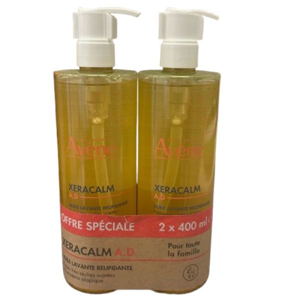 Avene Xeracalm Huile Lavante 400ml Lot De 2
