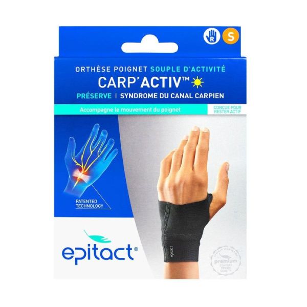 Carp'activ Orthèse Poignet Souple D'activité