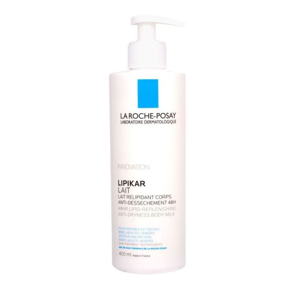 Lipikar Lait Relipidiant Corps 48h Flacon pompe 400ml