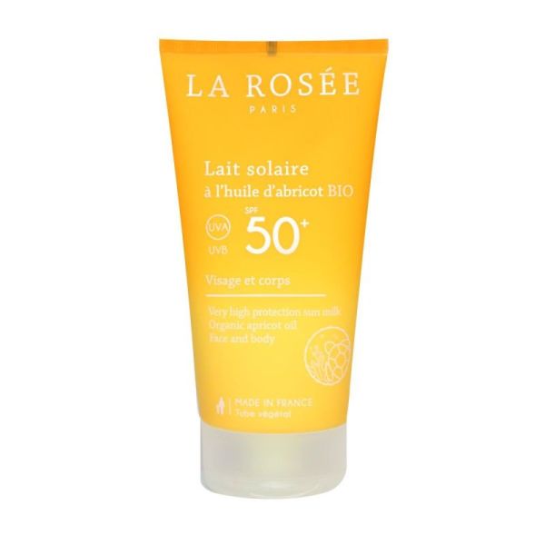 La Rosée Solaire Spf50+ Lait Solaire à l'Huile d'Abricot Bio 150ml