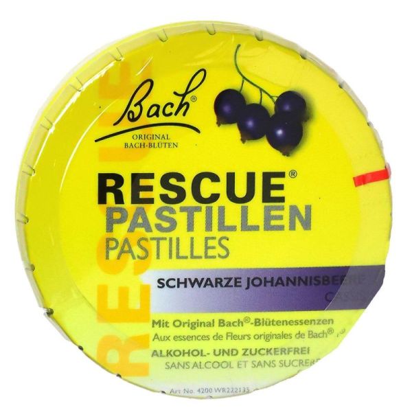Rescue Pastilles Cassis Boite De 50 G