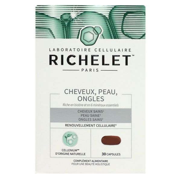 Richelet Cheveux Peau Ongles Comprimés Boite de 30
