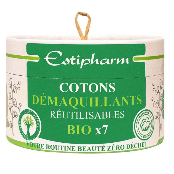 Coton Démaquillant Réutilisable Bio Boite de 7