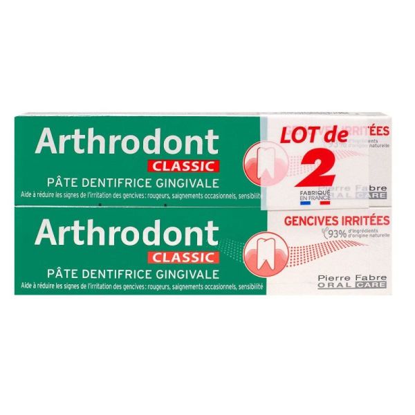 Arthrodont Classic Pâte Dentifrice Gingivale 2 tubes de 75ml
