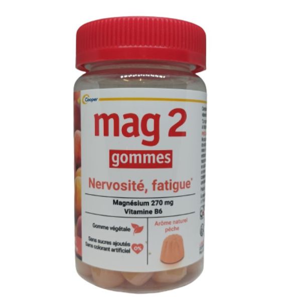 Mag 2 Gommes Pêche Pot de 45