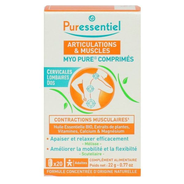 Puressentiel Articulation Muscles Comprimé Myo Pur Boite/20