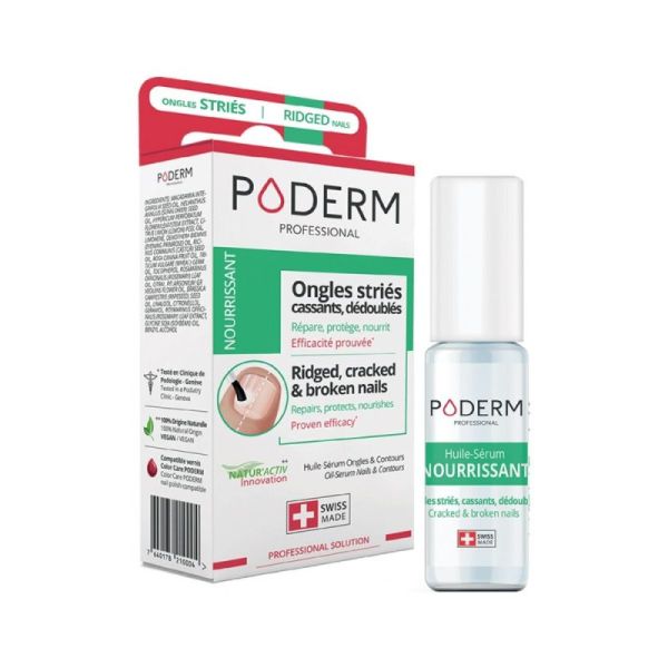 Poderm Nourrissant Ongles Striés Huile-Sérum Ongles et Contours 8 ml