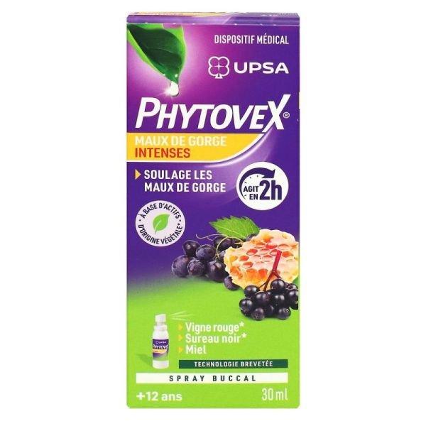 Phytovex Spray Buccal Maux Gorge Intenses Spray 30ml