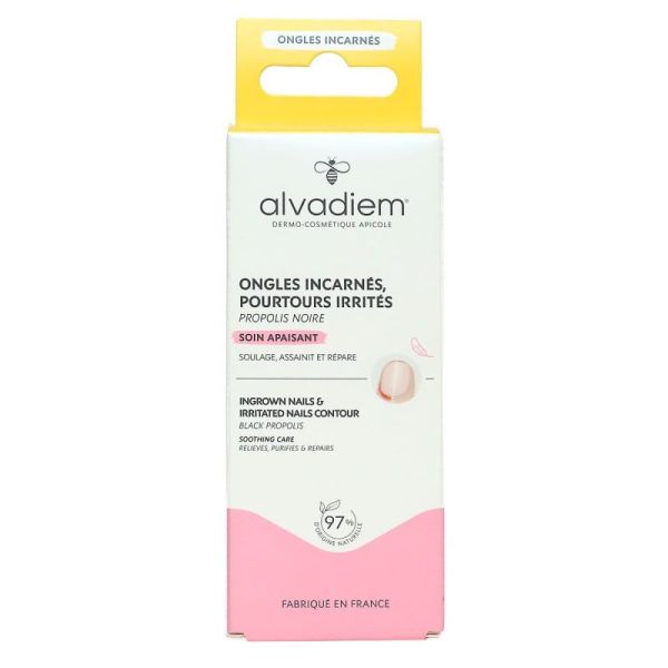 Alvadiem Soin Apaisant Ongle Pourtour Sensible Irrité Petites Peaux Stylo Applicateur 10 ml