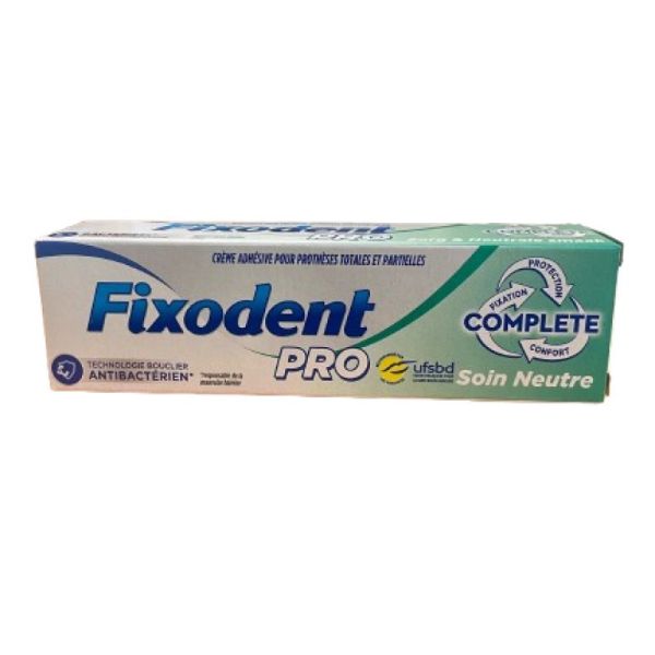 Fixodent Crème fixative Soin Neutre 47g