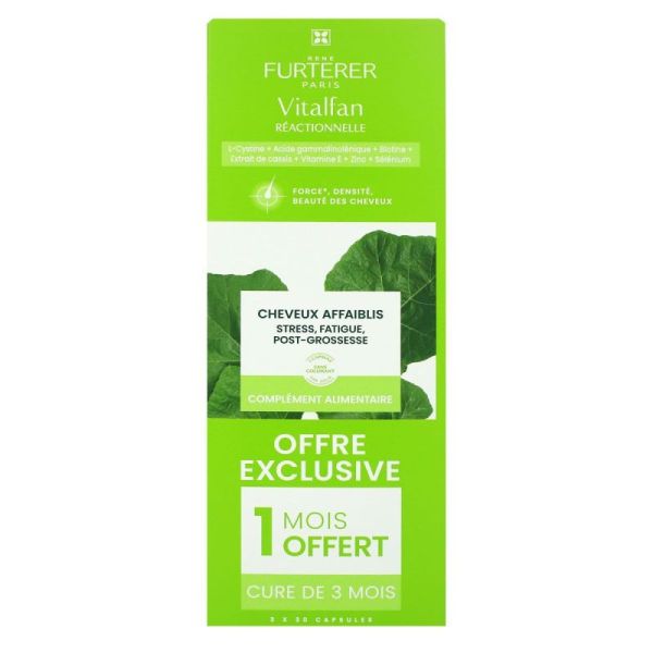 Vitalfan Antichute Réactionnelle cure de 3 Mois