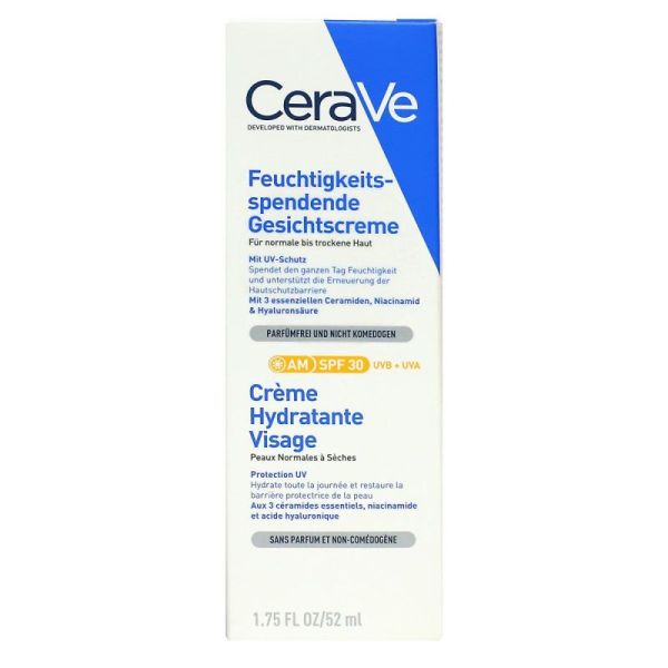 CeraVe Crème Hydratante Visage Flacon 52 ml