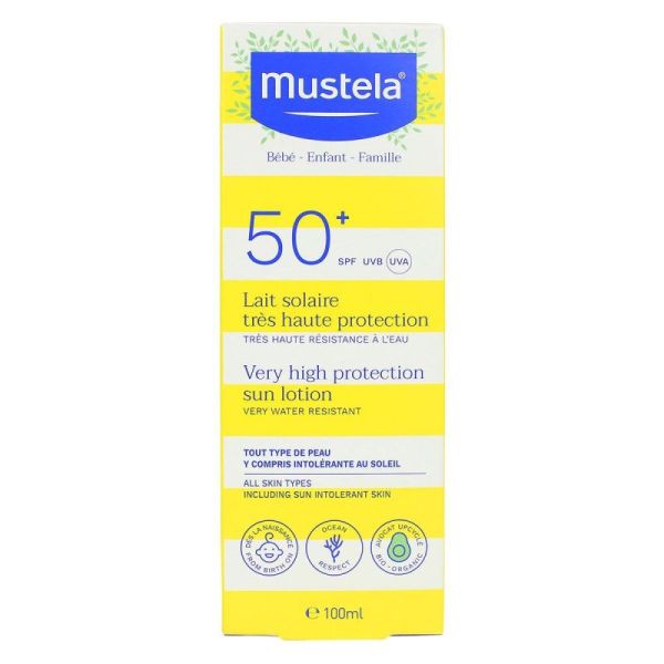 Mustela Solaire Spf50+ Lait Solaire Famille 100ml