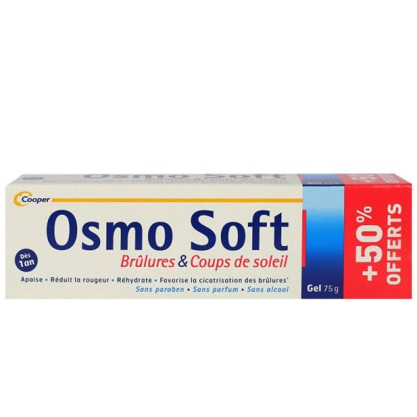 Osmo Soft Gel Soulage Brûlures Tube 50ml+50% Offert