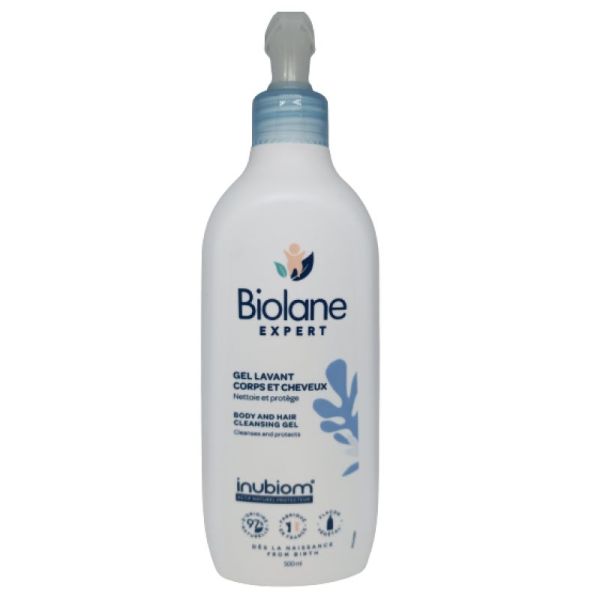 Biolane Expert Gel Lavant Corps et Cheveux Bio 500 ml