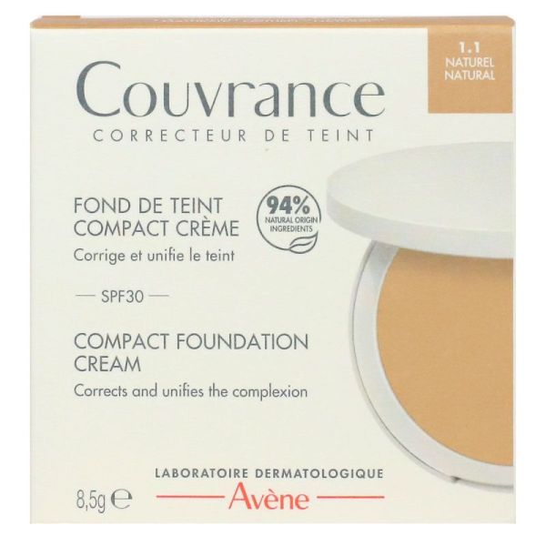 Avene Couvrance Fond Teint Crème Naturel 1.1 8,5g
