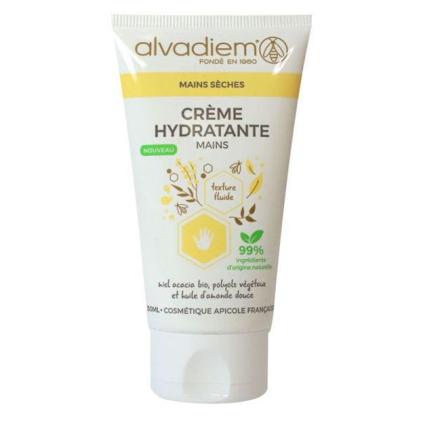 Alvadiem Crème Hydratante Mains Sèches Tube 50 ml