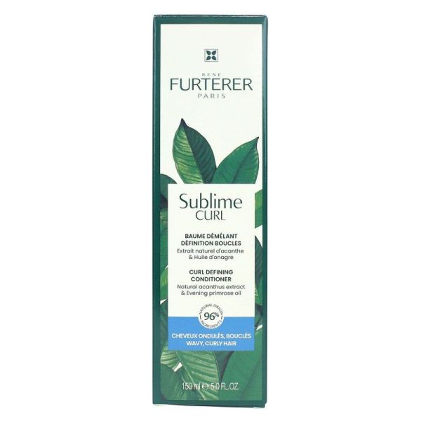 Furterer Sublime Curl Baume Démêlant Définition boucles 150ml