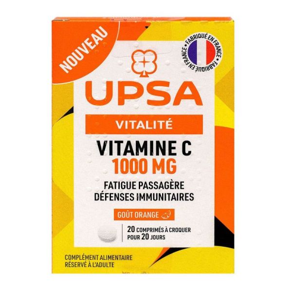 Upsa Vit C 1000 Cpr Croq 2t/20