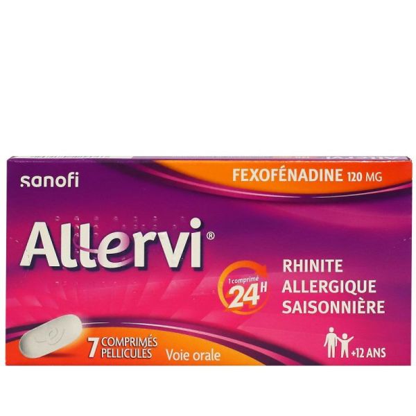 Allervi Rhinite Allergique Boite de 7 comprimés