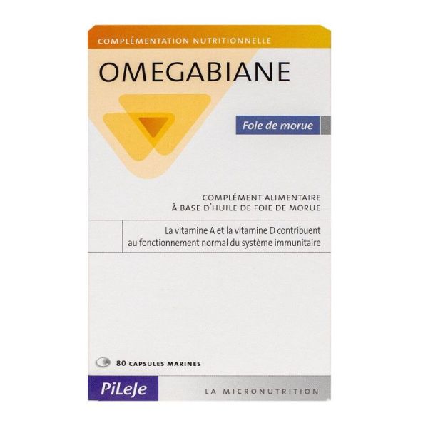 Omegabiane Huile Foie Morue Capsuies Boite de 80