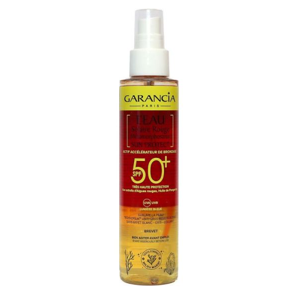 Garancia Sun Protect Spf50+ Eau Solaire Rouge 150ml