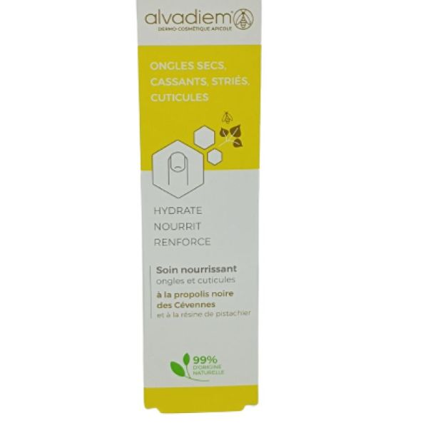 Alvadiem Soin Nourrissant Ongles et Cuticules Ongles Secs Cassants Striés Stylo Applicateur 10 ml