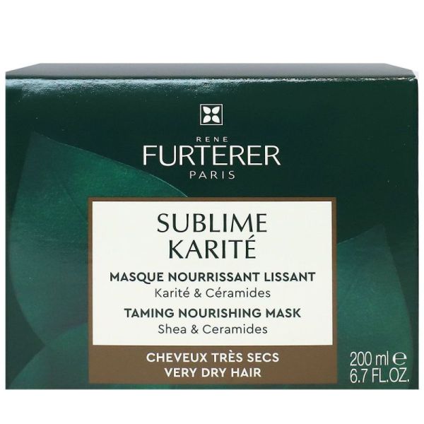 Fureter Sublime Karité Masque Nourrissant Lissant Pot 200 ml
