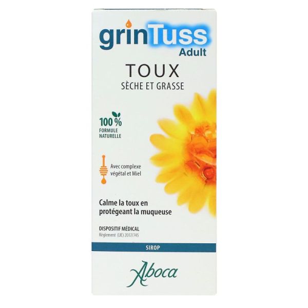 Grintuss Adulte Sirop Toux Sèche Grasse Flacon 128g