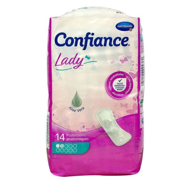 Lady Protection anatomique 2 gouttes paquet de 14
