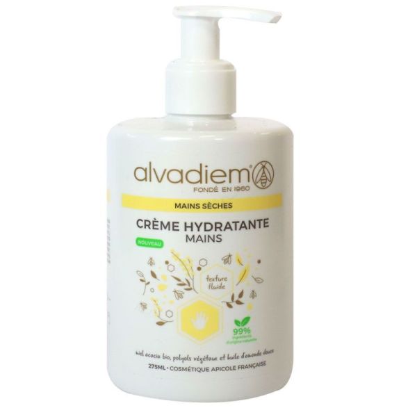 Alvadiem Crème Hydratante Main Flacon Pompe 275ml