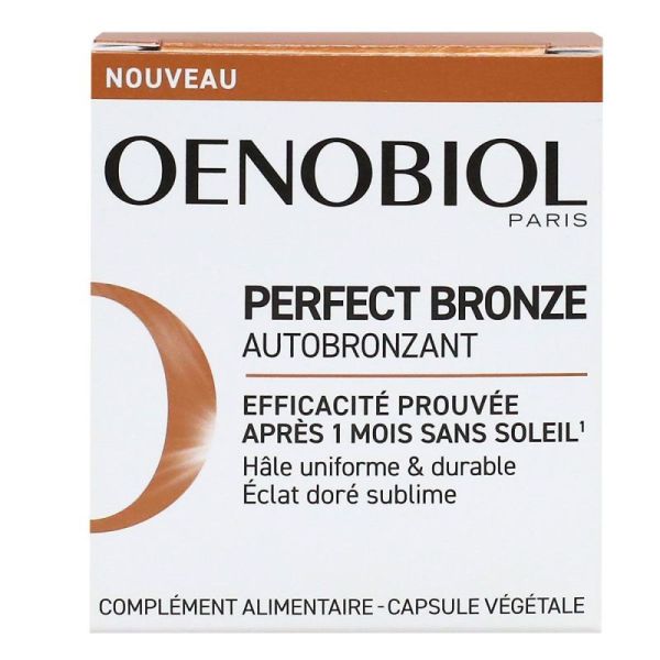 Oenobiol Perfect Bronze Capsules Autobronzantes Pot de 30