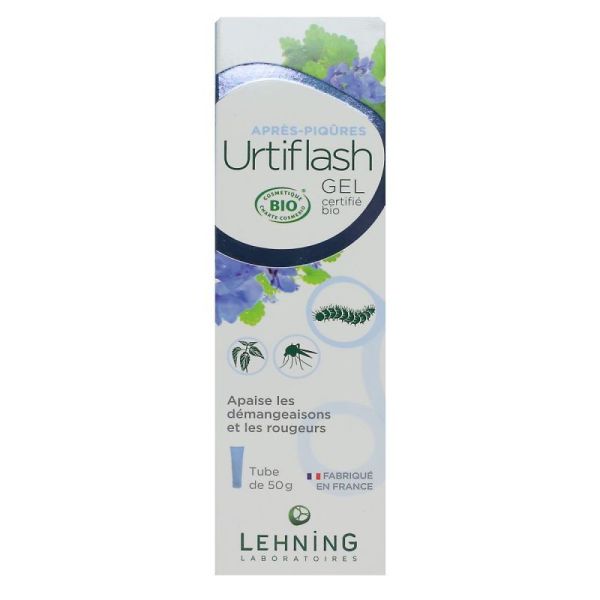 Urtiflash Lehning Gel Après Piqûres Bio Tube 50g