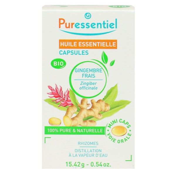 Puressentiel Capsules Gingembre Bio Boite/60