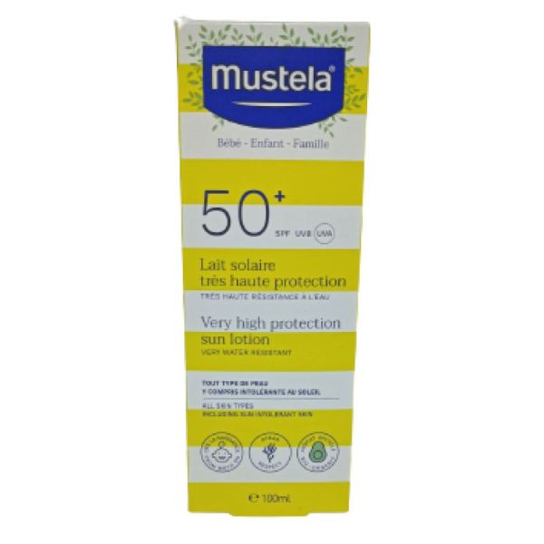 Mustela Solaire Spf50+ Lait Solaire Famille 100ml