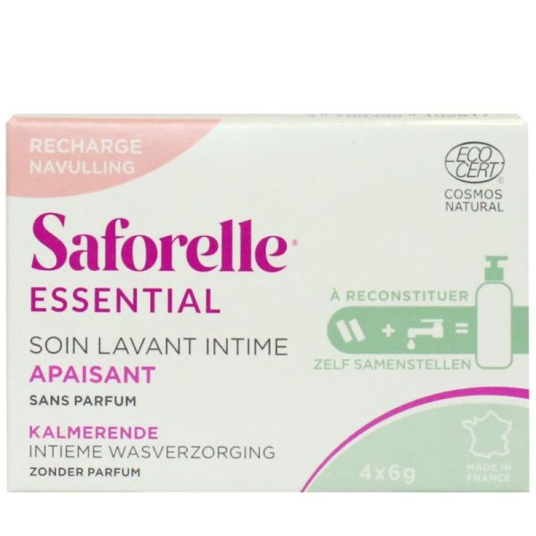 Saforelle Soin Lavant Intime Hydratant 4*6g