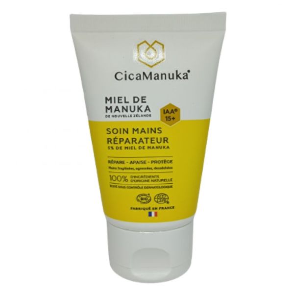 Cicamanuka – Soin mains réparateur bio au miel de Manuka IAA15+