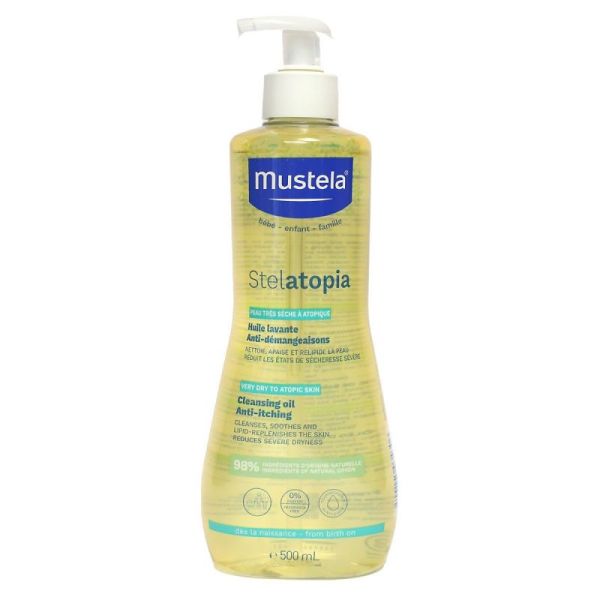 Mustela Stelatopia Huile Lavante Flacon Pompe 500ml
